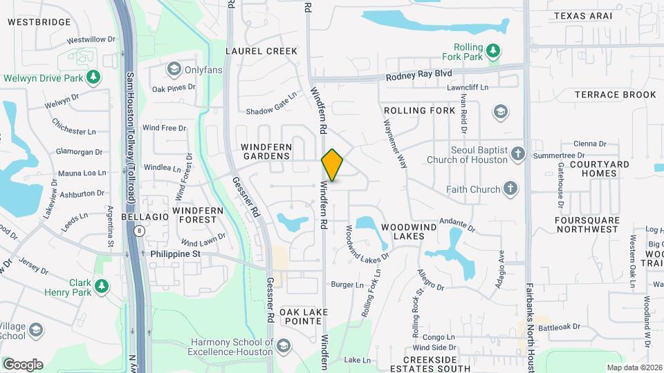 9222 Symphonic Ln Map and Location Details