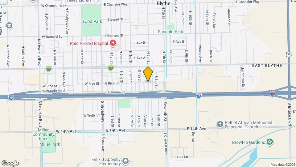 203 S 5th St Map and Location Details