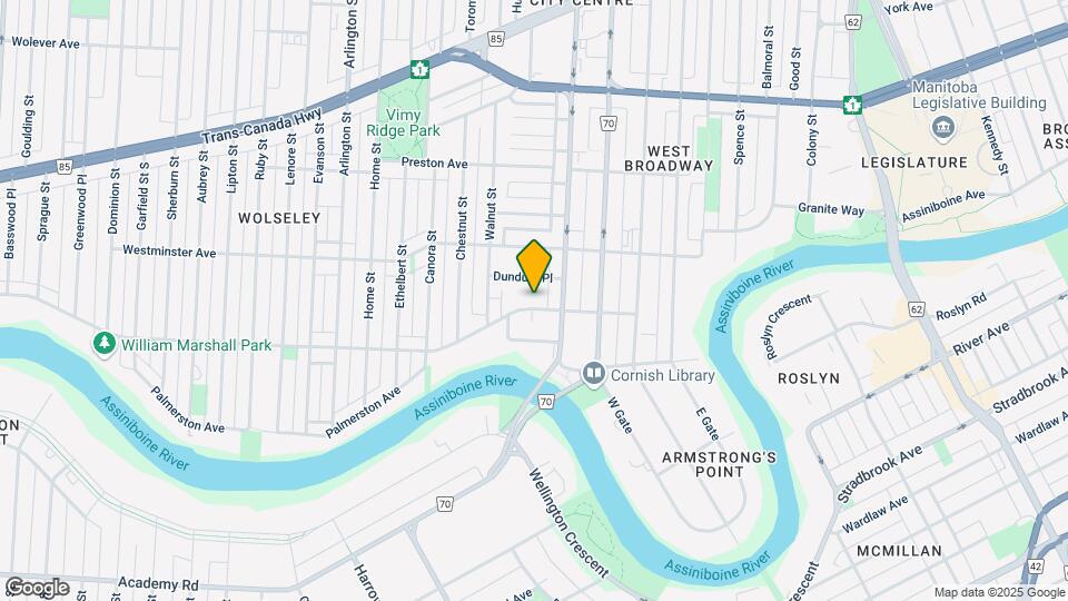 745 Wolseley Av Map and Location Details