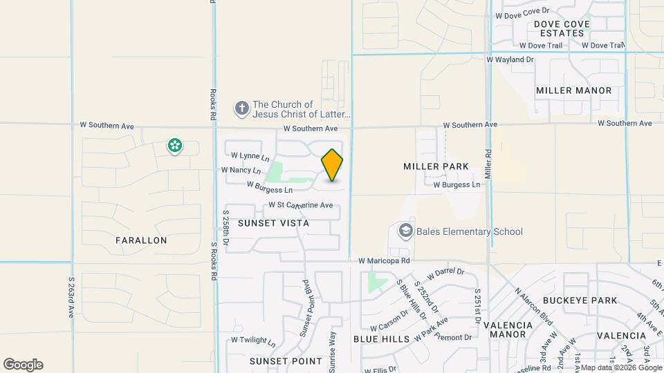 25550 W Burgess Ln Mapa y Detalles de la Ubicación