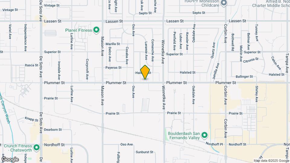 9501 Laramie Ave Map and Location Details