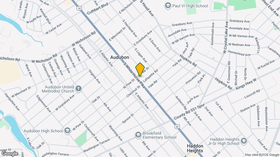 307 S White Horse Pike Map and Location Details