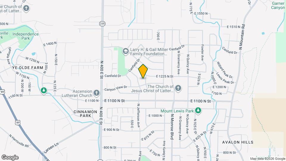 1213 N Orchard Ave Map and Location Details