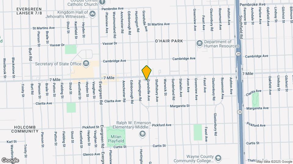 18775 Grandville Ave Map and Location Details