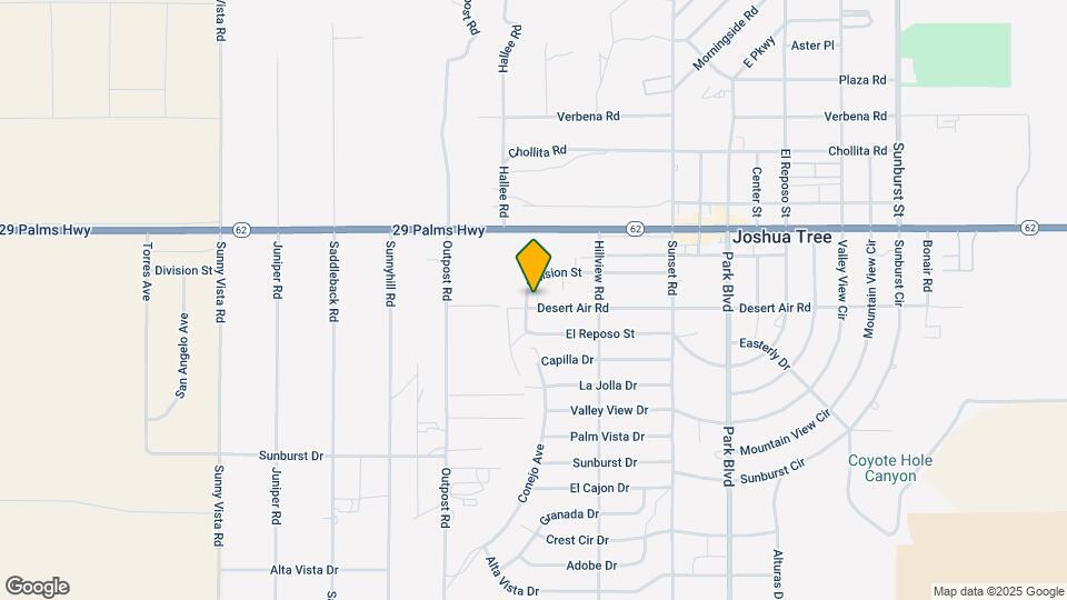 61452 Desert Air Rd Map and Location Details