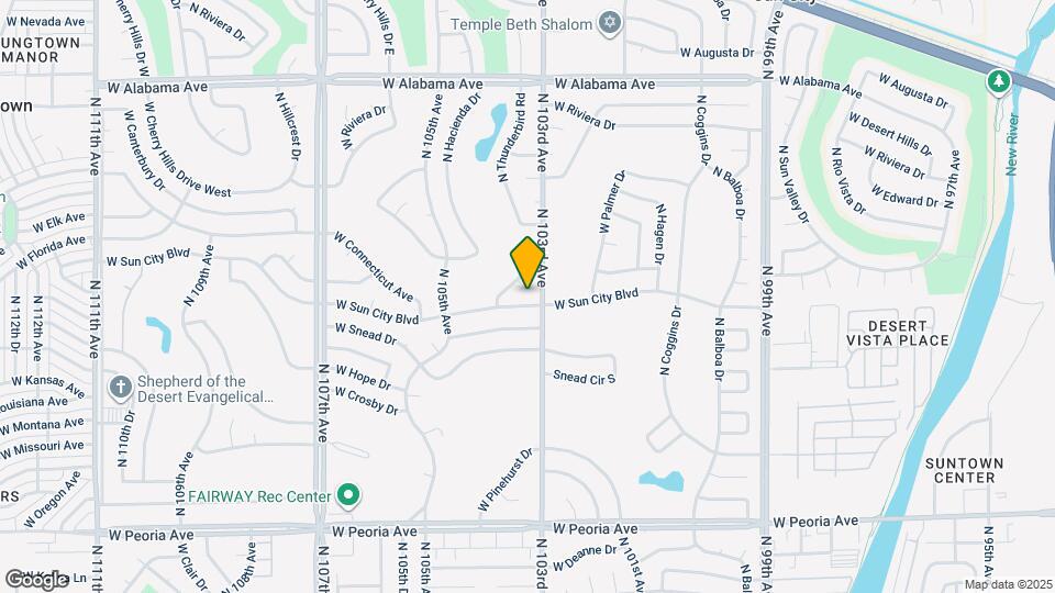 10308 W Sun City Blvd Map and Location Details