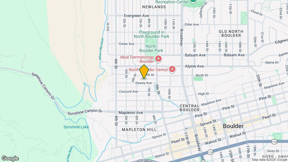 635 Dewey Ave Map and Location Details