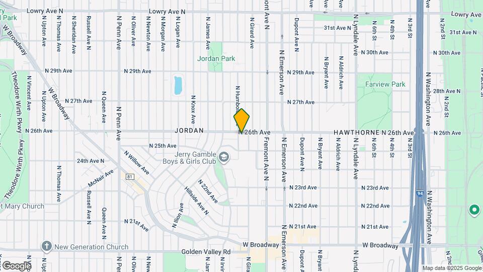 2520 N Humboldt Ave Map and Location Details