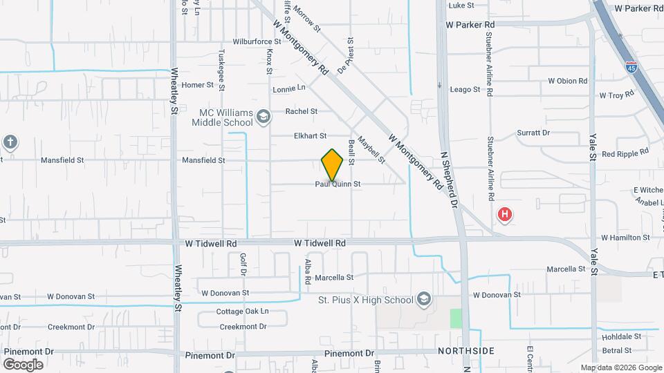 825 Paul Quinn St Map and Location Details