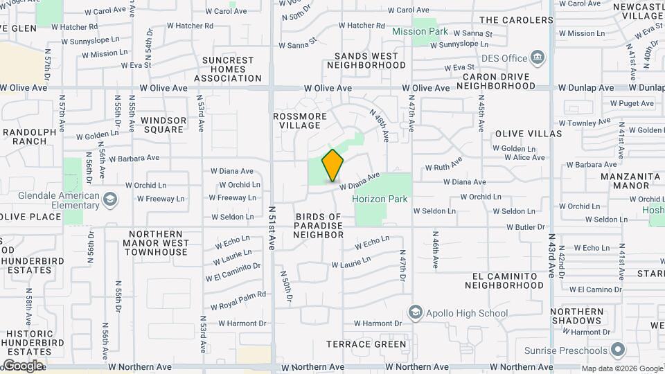 4910 W Diana Ave Map and Location Details