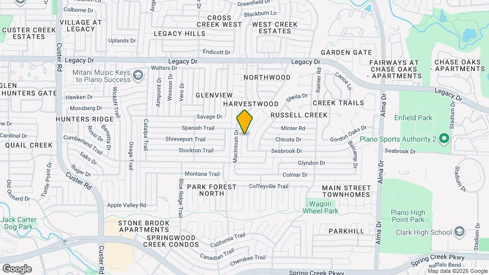 6633 Mantissa Dr Map and Location Details