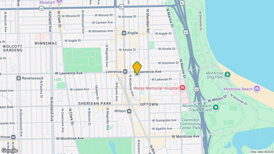 4662 N Winthrop Ave Map and Location Details