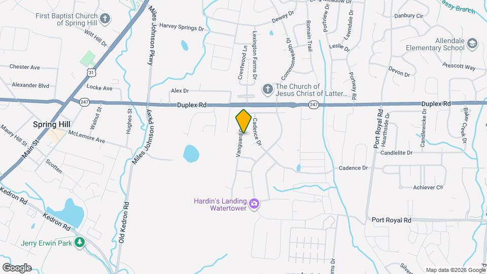 1041 Vanguard Dr Map and Location Details