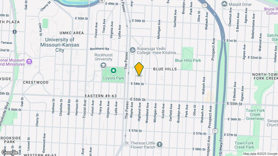 5332 Highland Ave Mapa y Detalles de la Ubicación