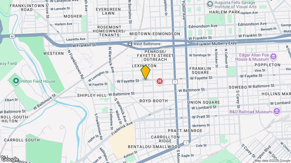 2137 W Fayette St Map and Location Details