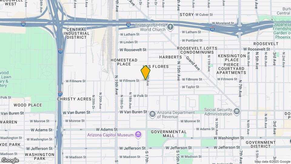 438 N 17th Ave Map and Location Details