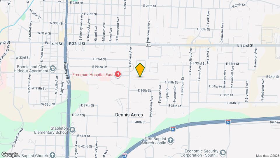 1109-1109 E 34th St Map and Location Details