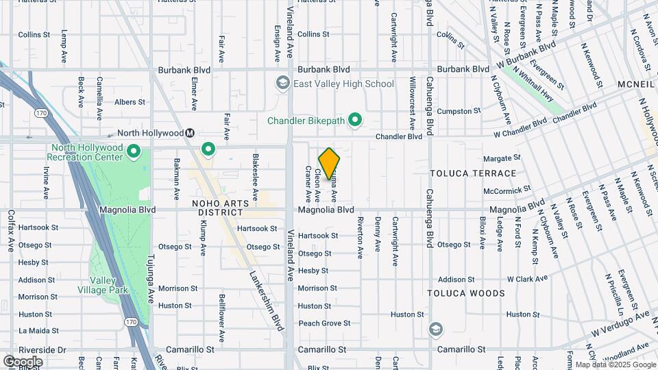 5245 Satsuma Ave, Unit 1244 Map and Location Details