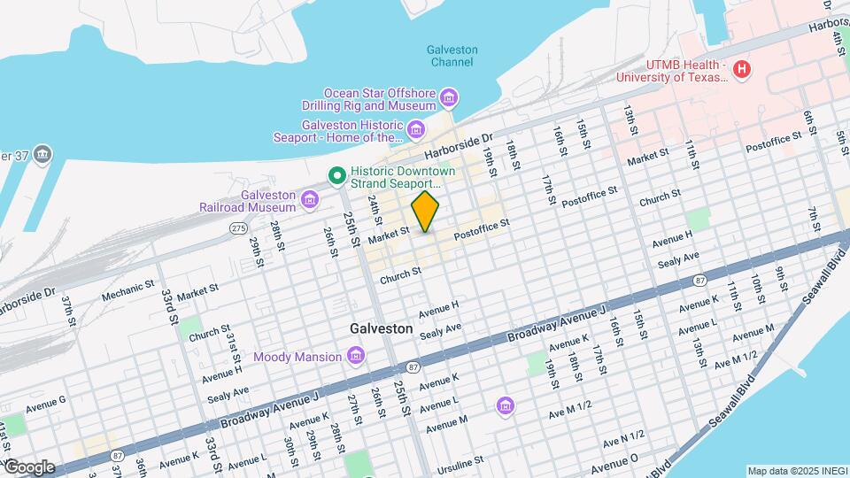 2208 Post Office St, Unit #204 Map and Location Details