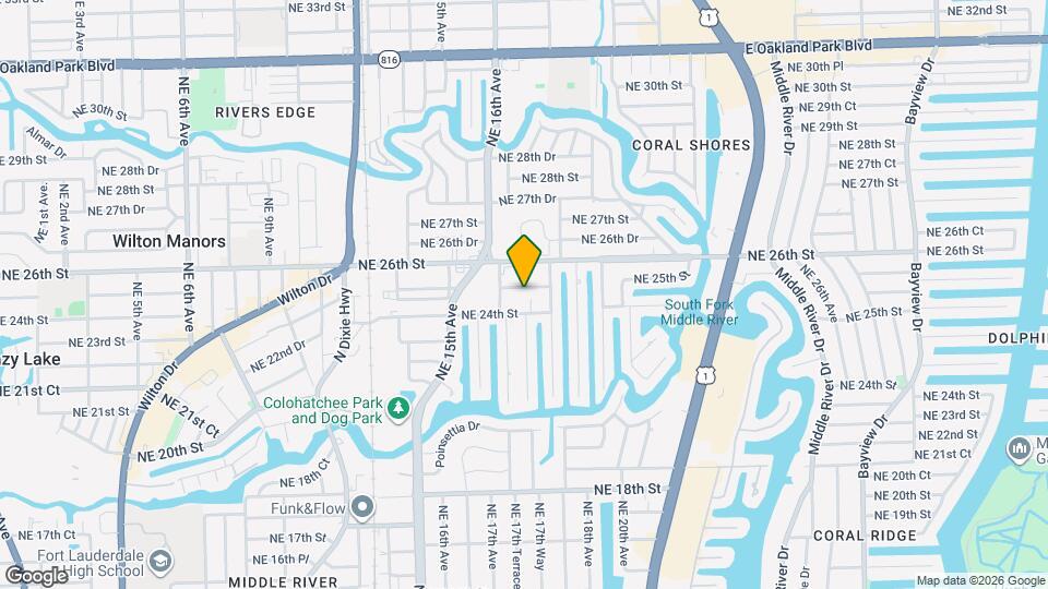 1624 NE 25th St Map and Location Details