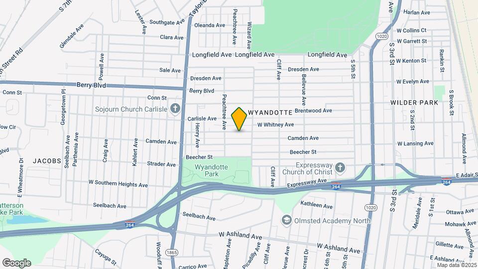 1020 W Whitney Ave Map and Location Details