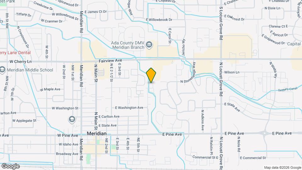 1435 N Inez Pl Map and Location Details