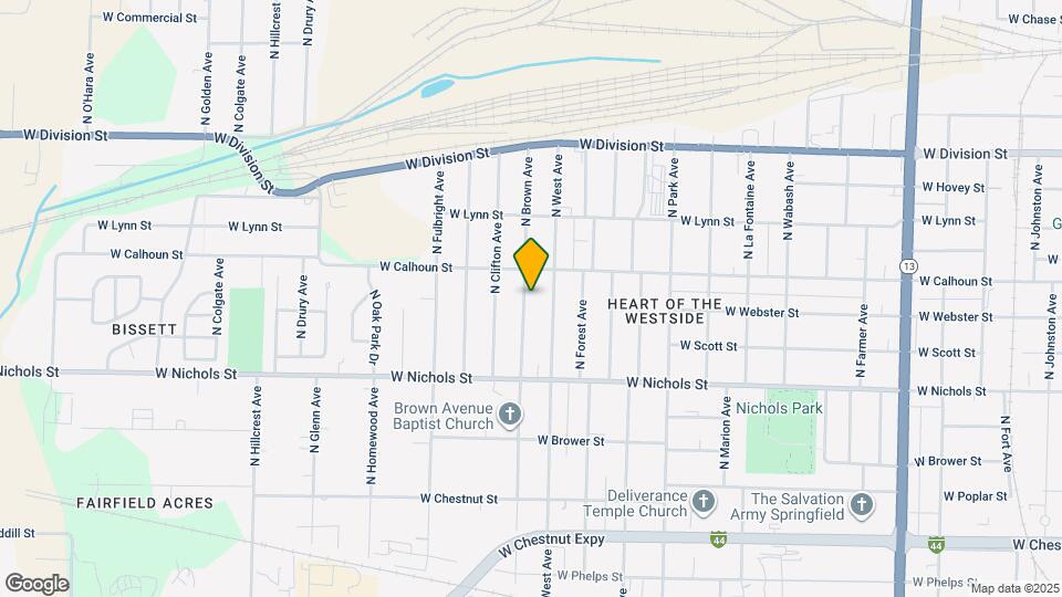 1206 N Brown Ave Map and Location Details
