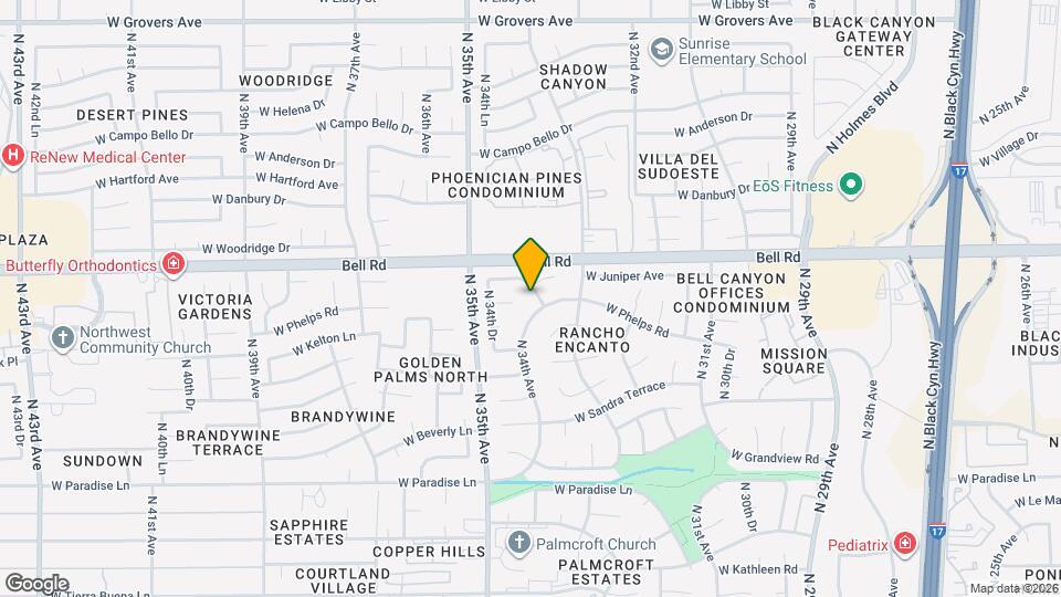 16814 N 34th Ave Map and Location Details