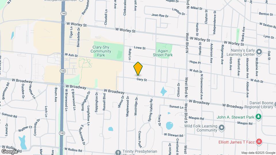 1411 Gary St Mapa y Detalles de la Ubicación