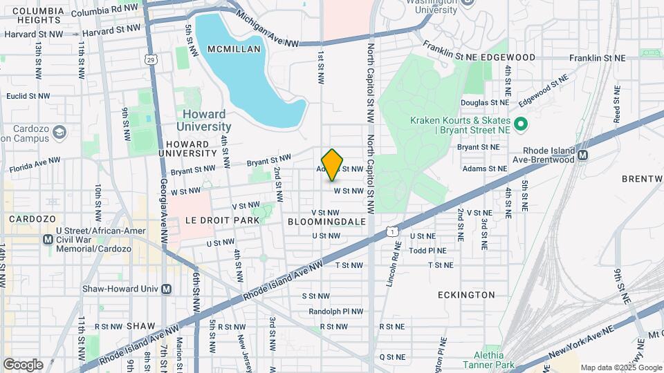 71 W St NW, Unit B Map and Location Details
