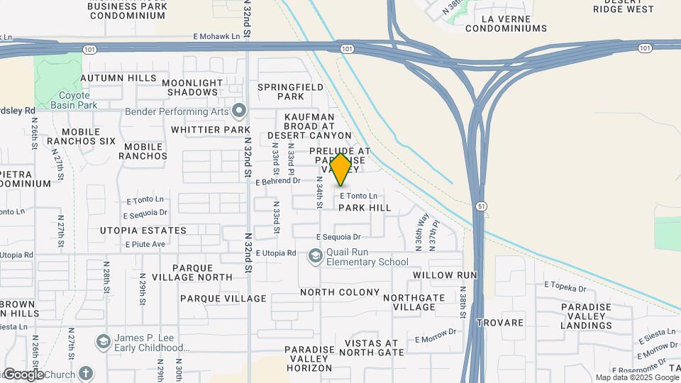 3432 E Tonto Ln Map and Location Details