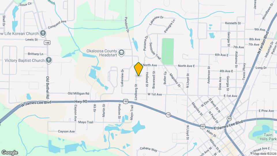 257 Lindberg St Map and Location Details