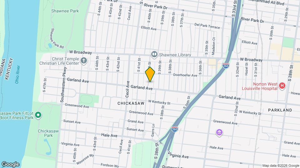 825 S 40th St, Unit One Bedroom Apartment For Rent Map and Location Details