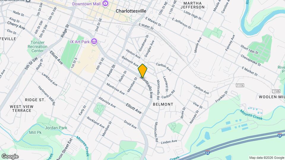 922 Monticello Ave Map and Location Details