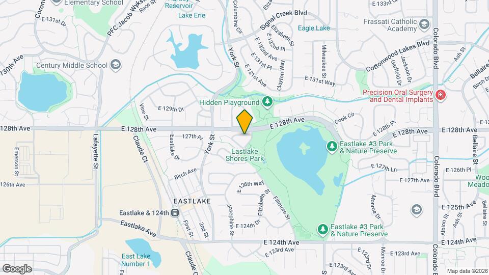 2538 E 127th Ct Map and Location Details