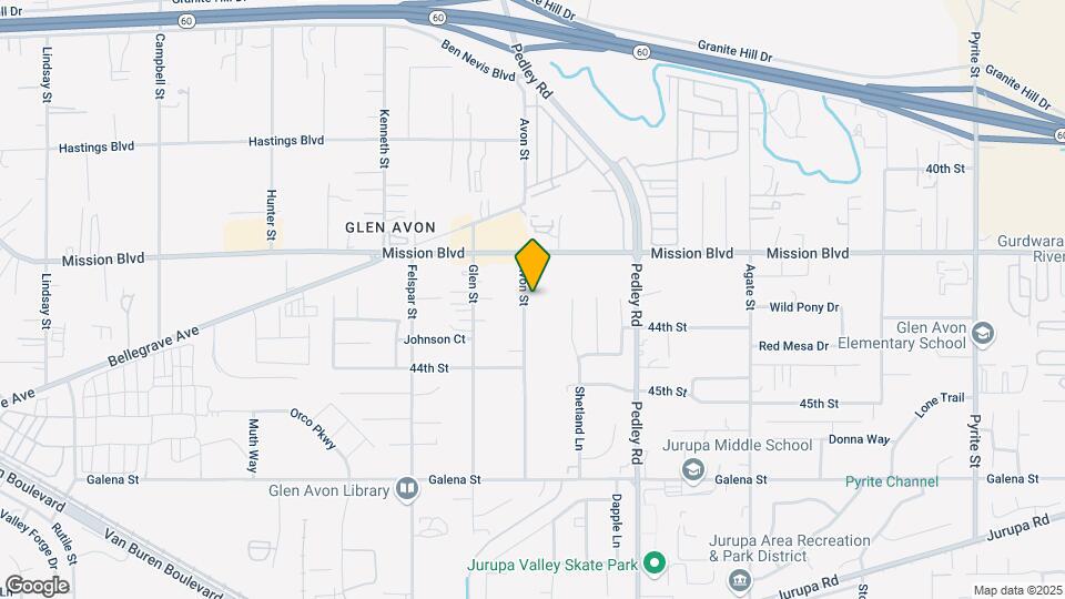 4272 Avon St Map and Location Details