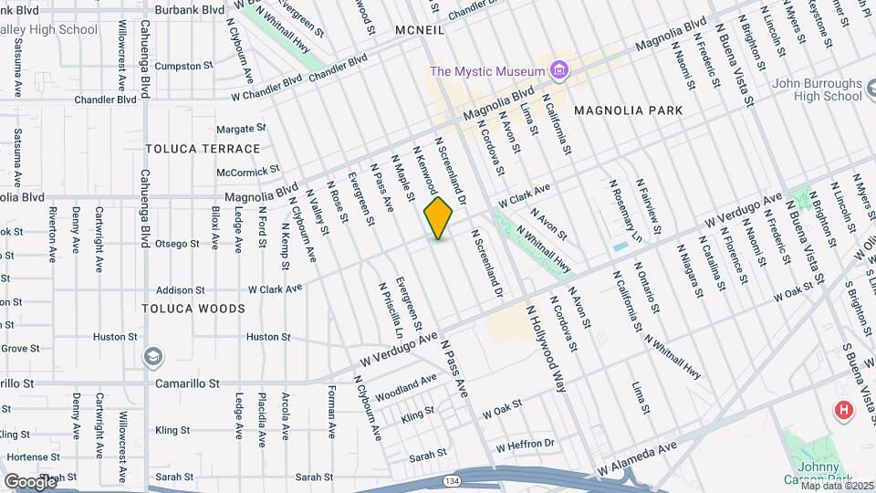 734 N Maple St Map and Location Details