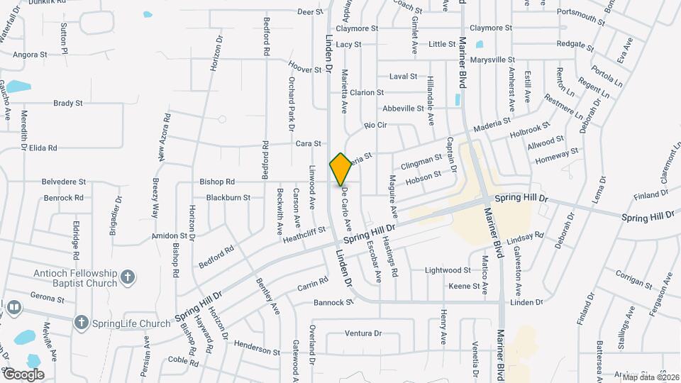 2079 De Carlo Ave Map and Location Details