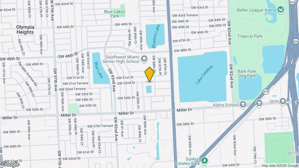 8850 SW 52nd St Map and Location Details