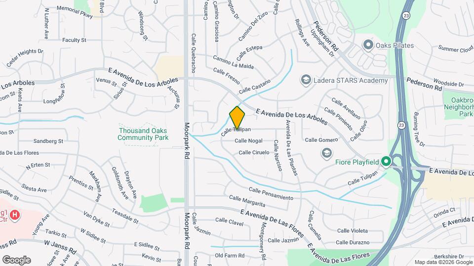 639 Calle Tulipan Mapa y Detalles de la Ubicación