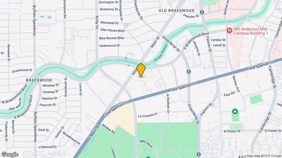 2255 Braeswood Park Dr, Unit Condo Map and Location Details