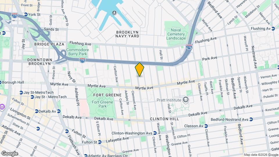 125 Vanderbilt Ave Map and Location Details