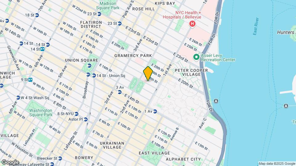 327 E 17th St Mapa y Detalles de la Ubicación