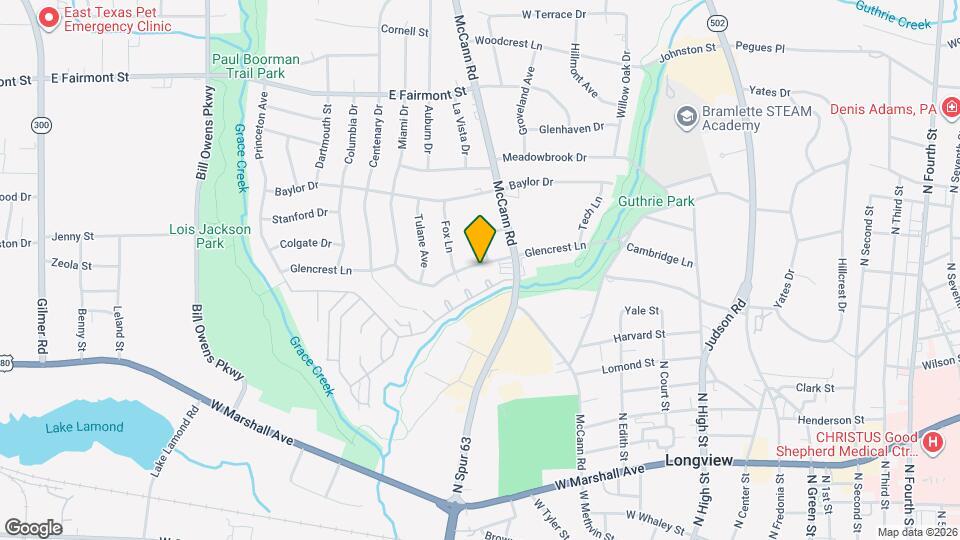 810 Glencrest Ln Mapa y Detalles de la Ubicación