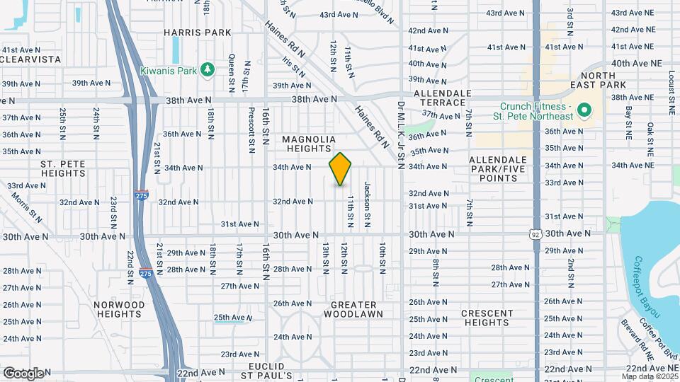 3229 12th St N Map and Location Details