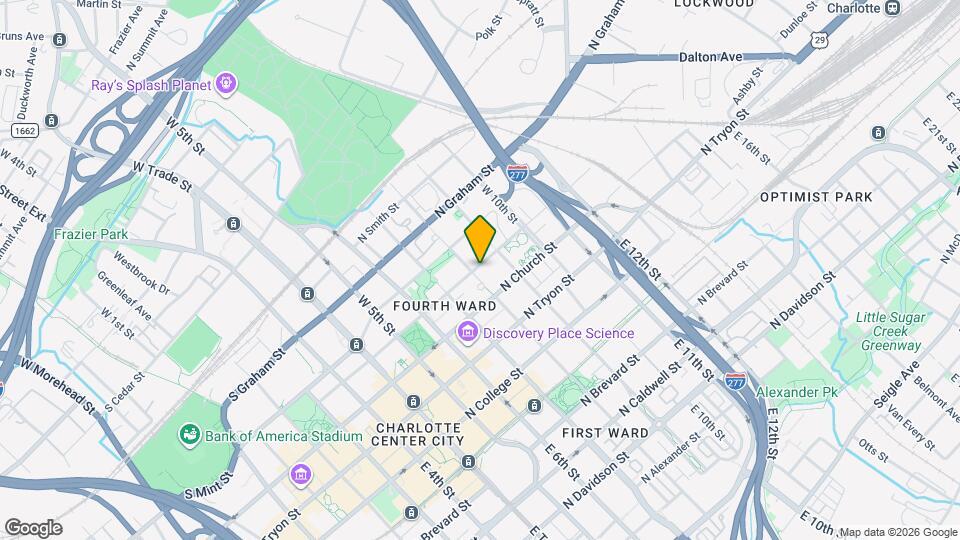 520 N Poplar St, Unit I Mapa y Detalles de la Ubicación