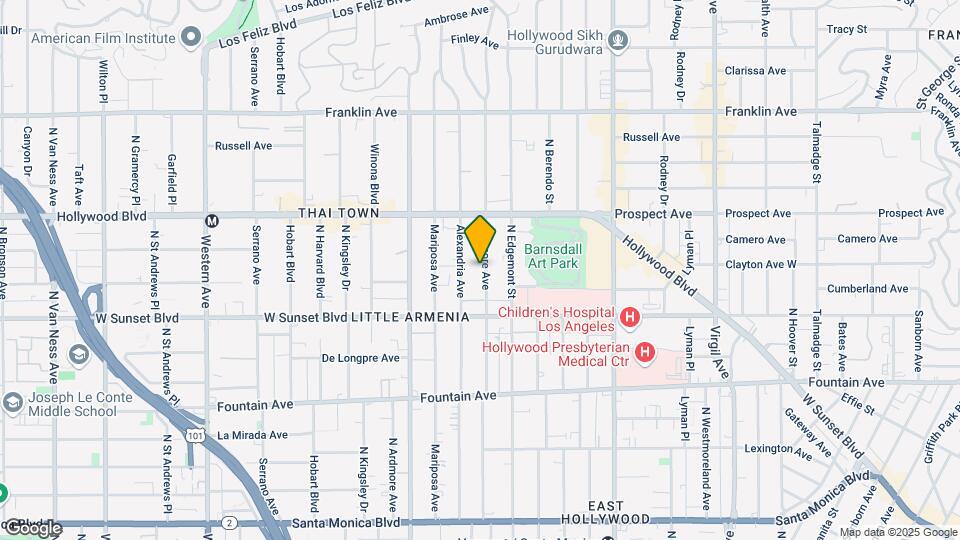 1555 N Kenmore Ave Map and Location Details