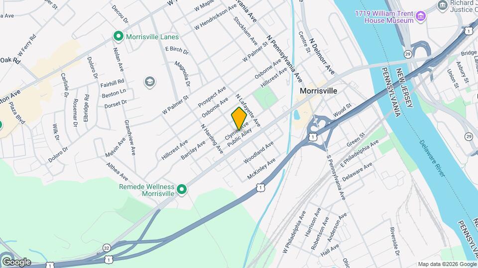 319 Clymer Ave Map and Location Details