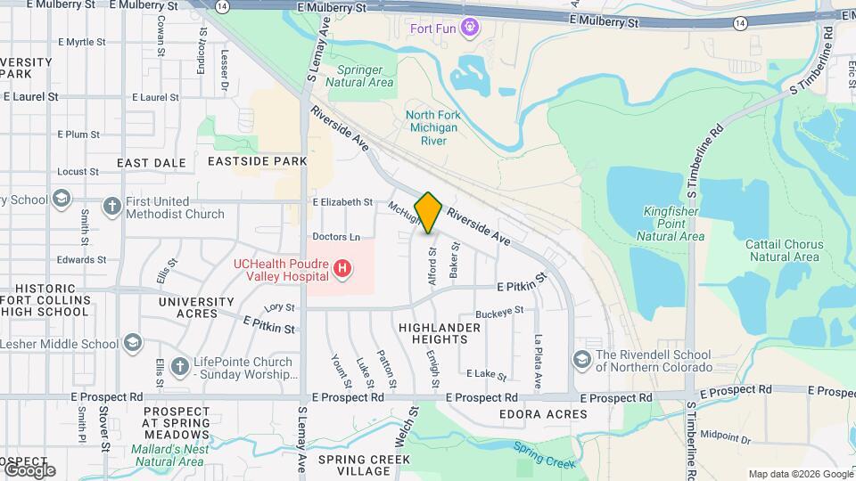 1109 Alford St Map and Location Details