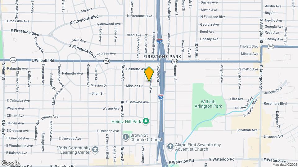 1620 Highview Ave Map and Location Details